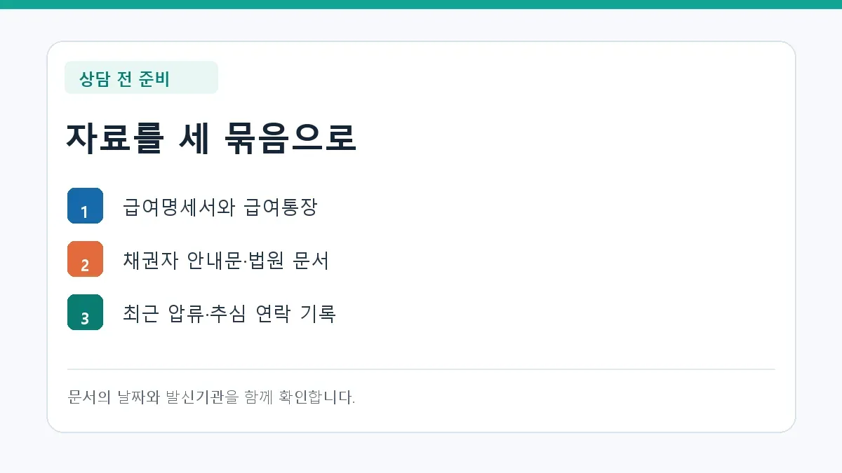 자료를 세 묶음으로