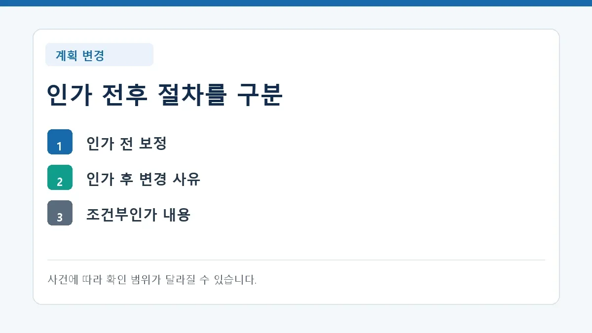 서울 기준 해설 · 핵심 내용을 정리한 기준표