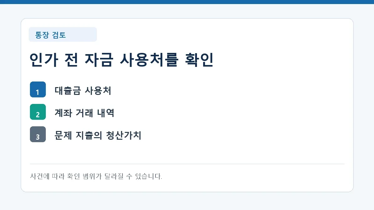 서울 기준 해설 · 핵심 내용을 정리한 기준표