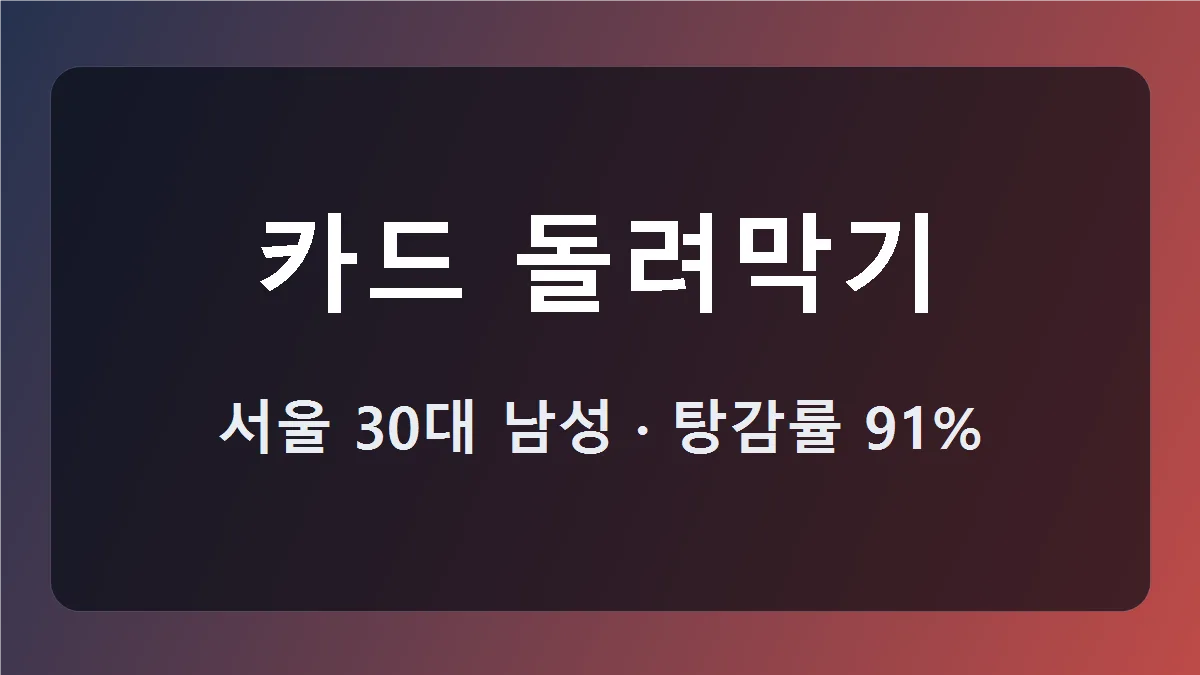 카드 돌려막기 개인회생, 개시결정 전 확인할 점 대표 이미지